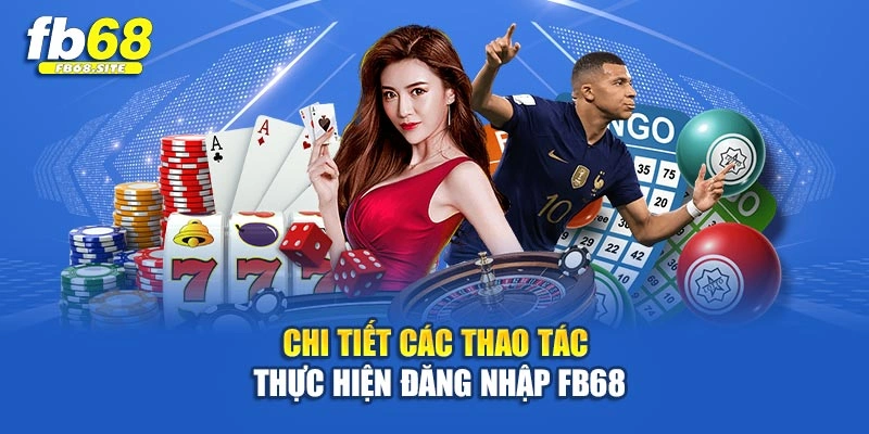 Chi tiết các thao tác thực hiện đăng nhập Fb68