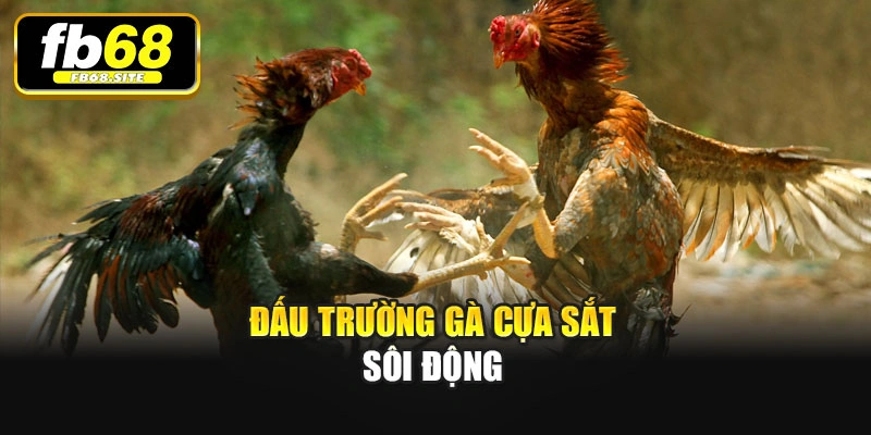 Đấu trường gà cựa sắt sôi động